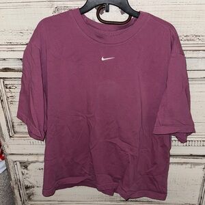 Nike Maroon Loose Fit Tee